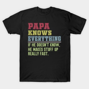 Papa knows everything vintage T-Shirt